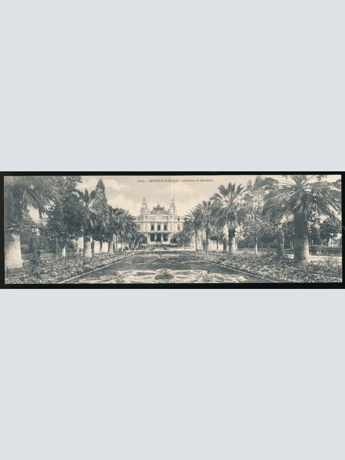 Doppel - Karte aus Monte Carlo mit Casino et Jardins Monaco (2734)