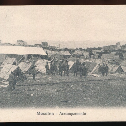 AK aus Messina Accampamento Italien (3007)