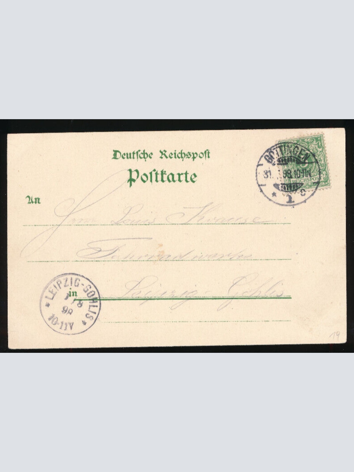 Litho-Karte gruss aus Göttingen Niedrsachsen (2968)