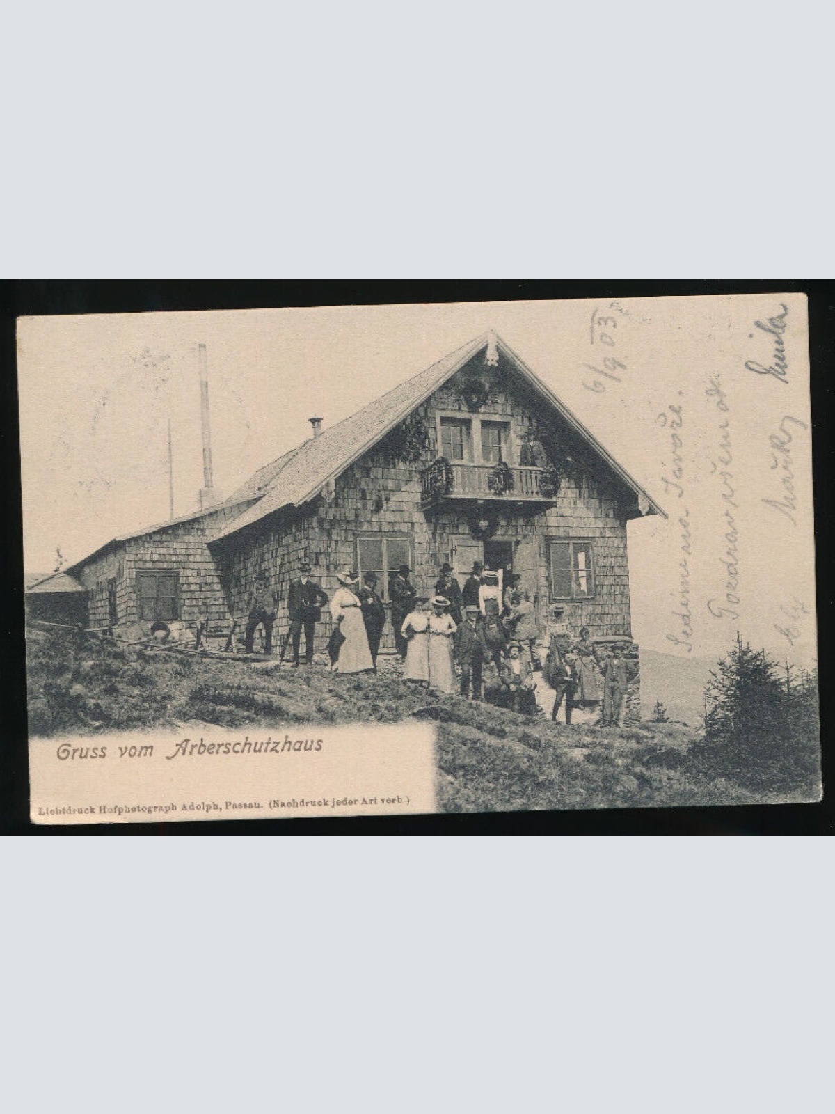 AK gruss vom Arberschutzhaus Bayern (3017)