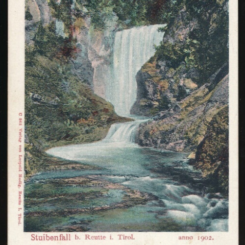 AK aus Reutte in Tirol Stubefall Wasserfall Tirol (2866)