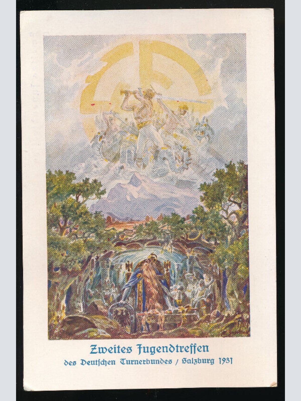 AK vom Zweiten Jugendtreffen in Salzburg 1931 (P2870)