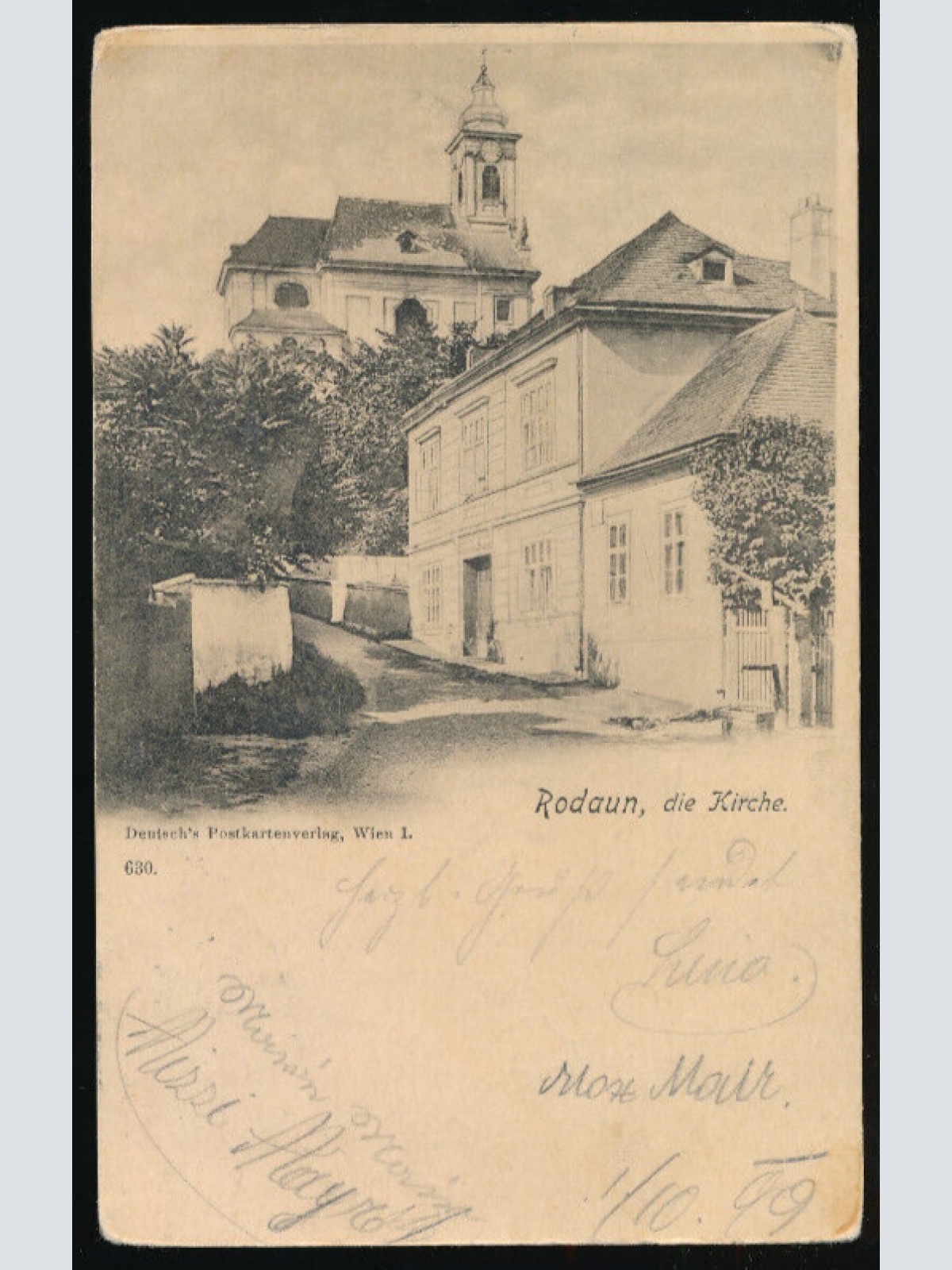 AK aus Rodaun die Kirche Niedrösterreich  (2944)