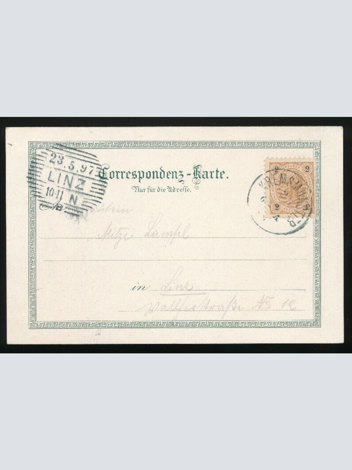 Litho Karte gruss aus Kremsmünster Oberösterreich (2666)