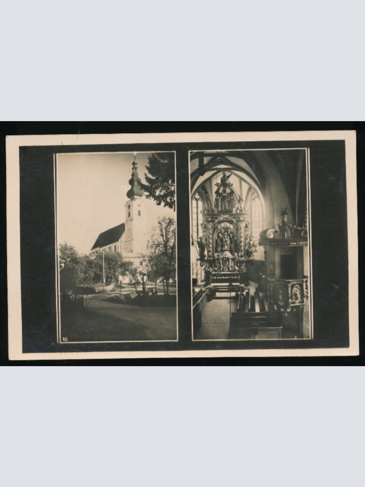 AK aus Waldzell mit Kirche Oberösterreich (2645)