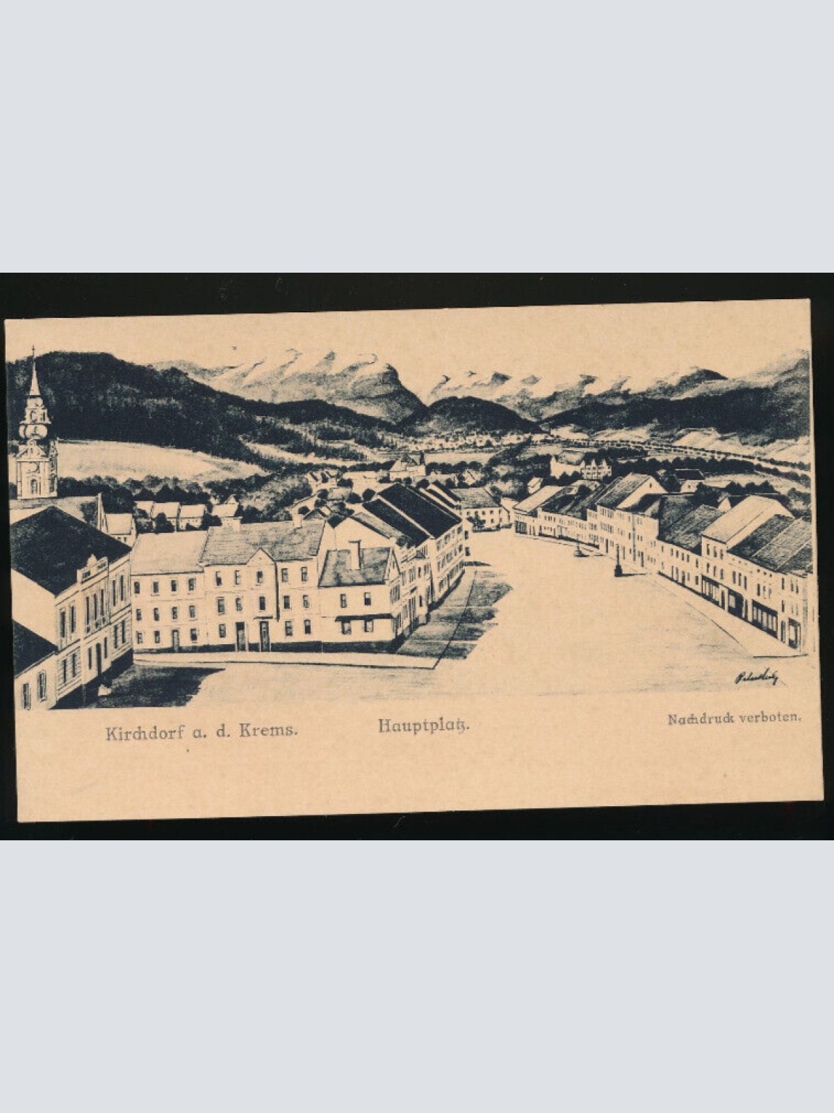 AK aus Kirchdorf an der Krems Hauptplatz Oberösterreich (2694)