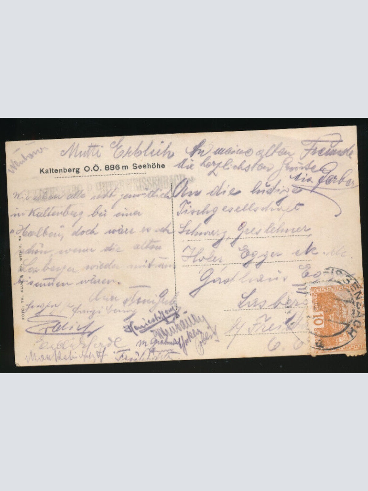 AK aus Kaltenberg Oberösterreich (2670)