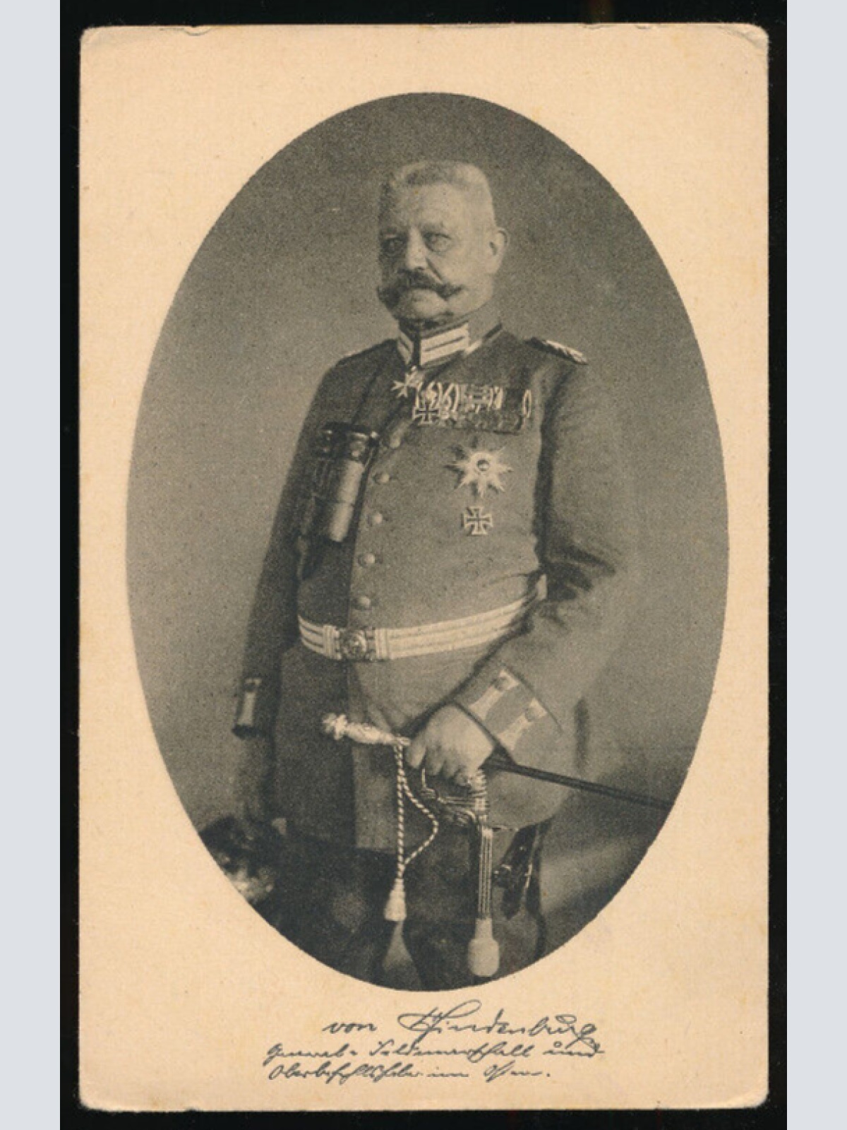 AK von Hindenburg Deutscher Generalfeldmarschall 1.Wk (2574)