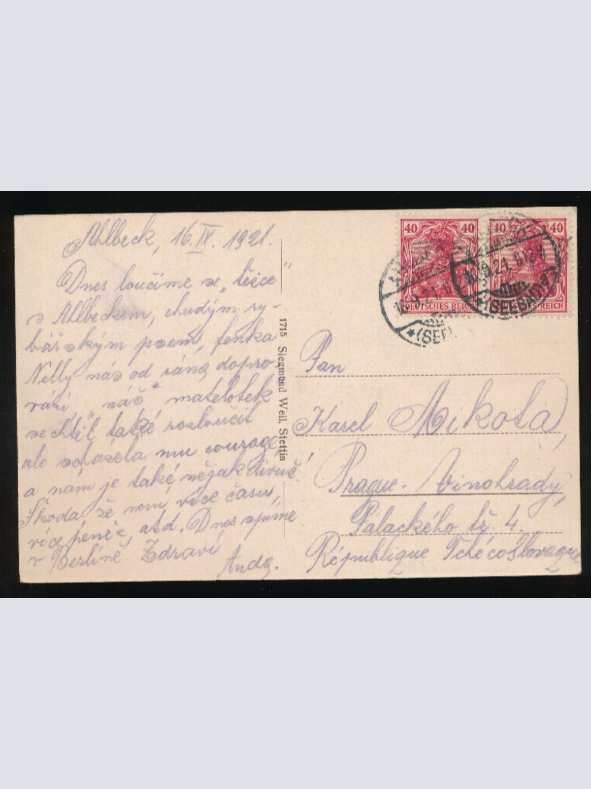 AK vom Seebad Ahlbeck Mecklenburg - Vorpommern (3203)