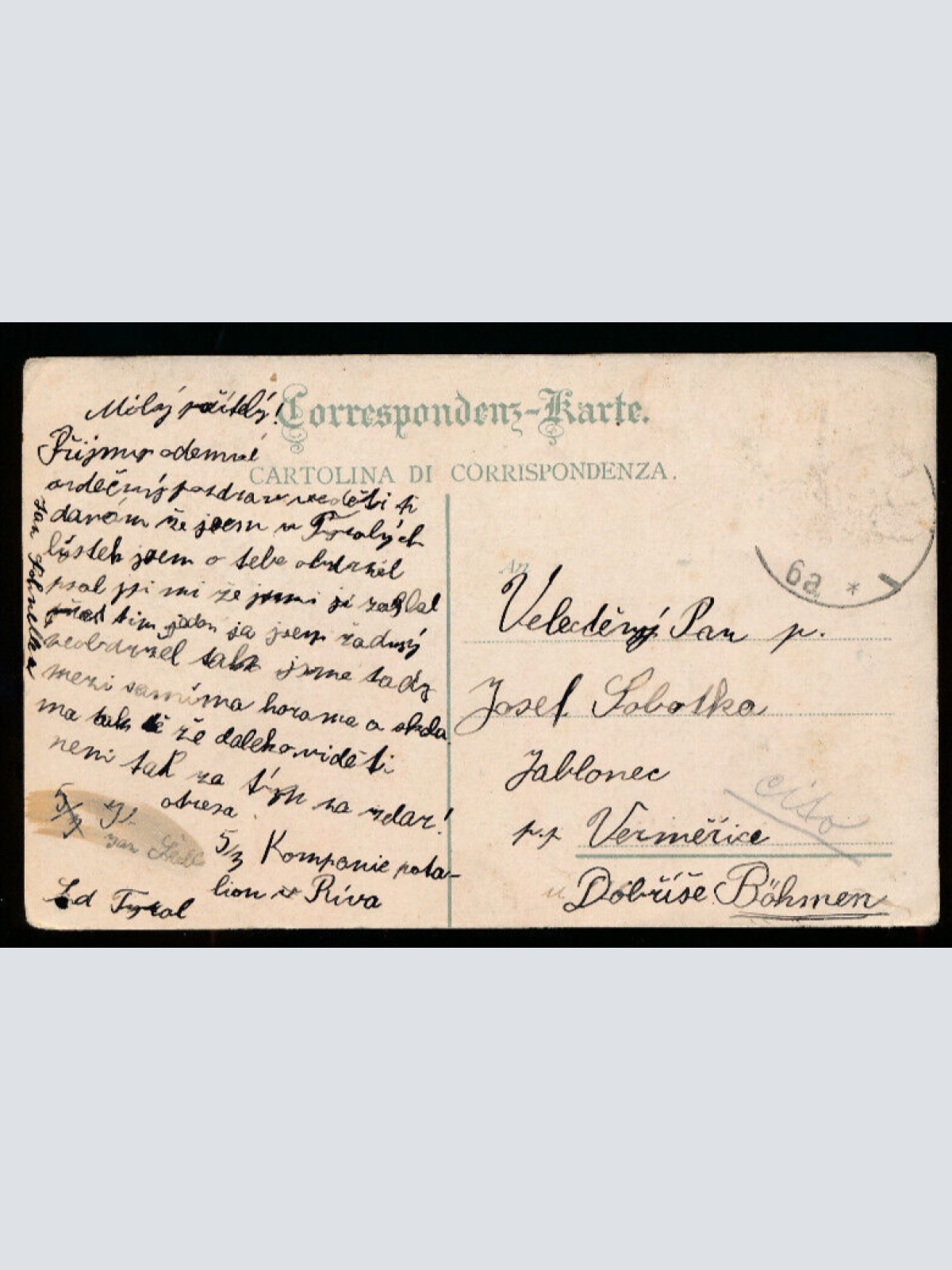 AK aus Riva der Hafen mit Hotel Bayrischer Hof Italien (3176)