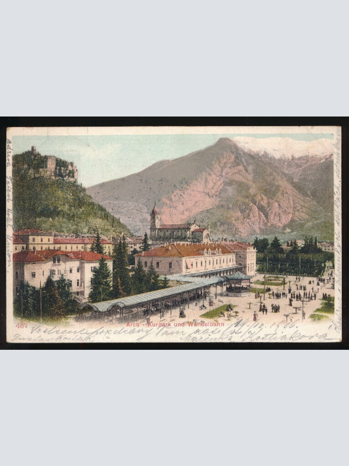 AK aus Arco Kurpark und Wandelbahn Italien (2983)