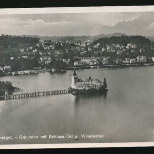 AK aus Gmunden mit Schloss Ort Oberösterreich (2625)