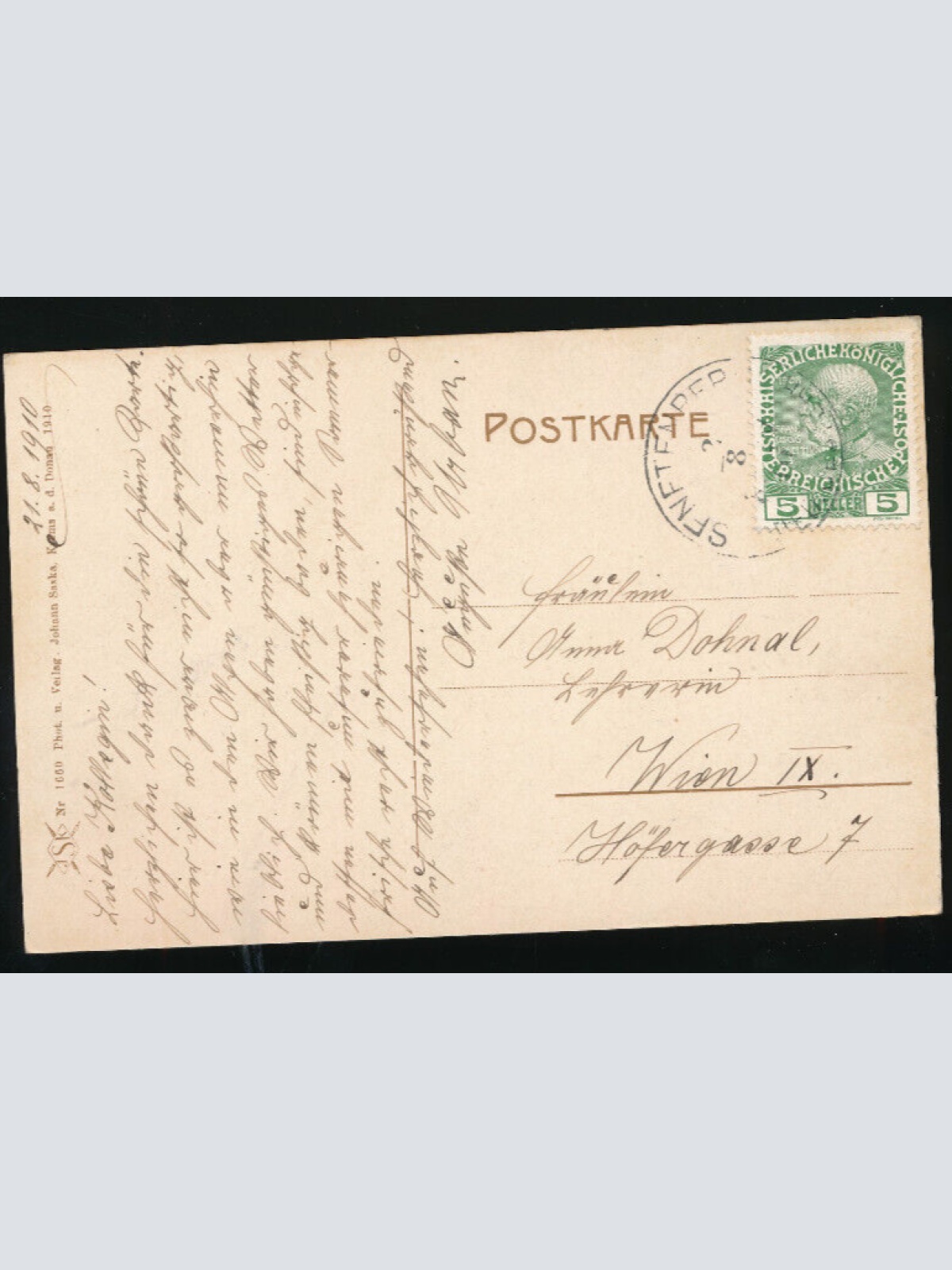 AK aus Senftenberg im Kremstale Niederösterreich (3339)