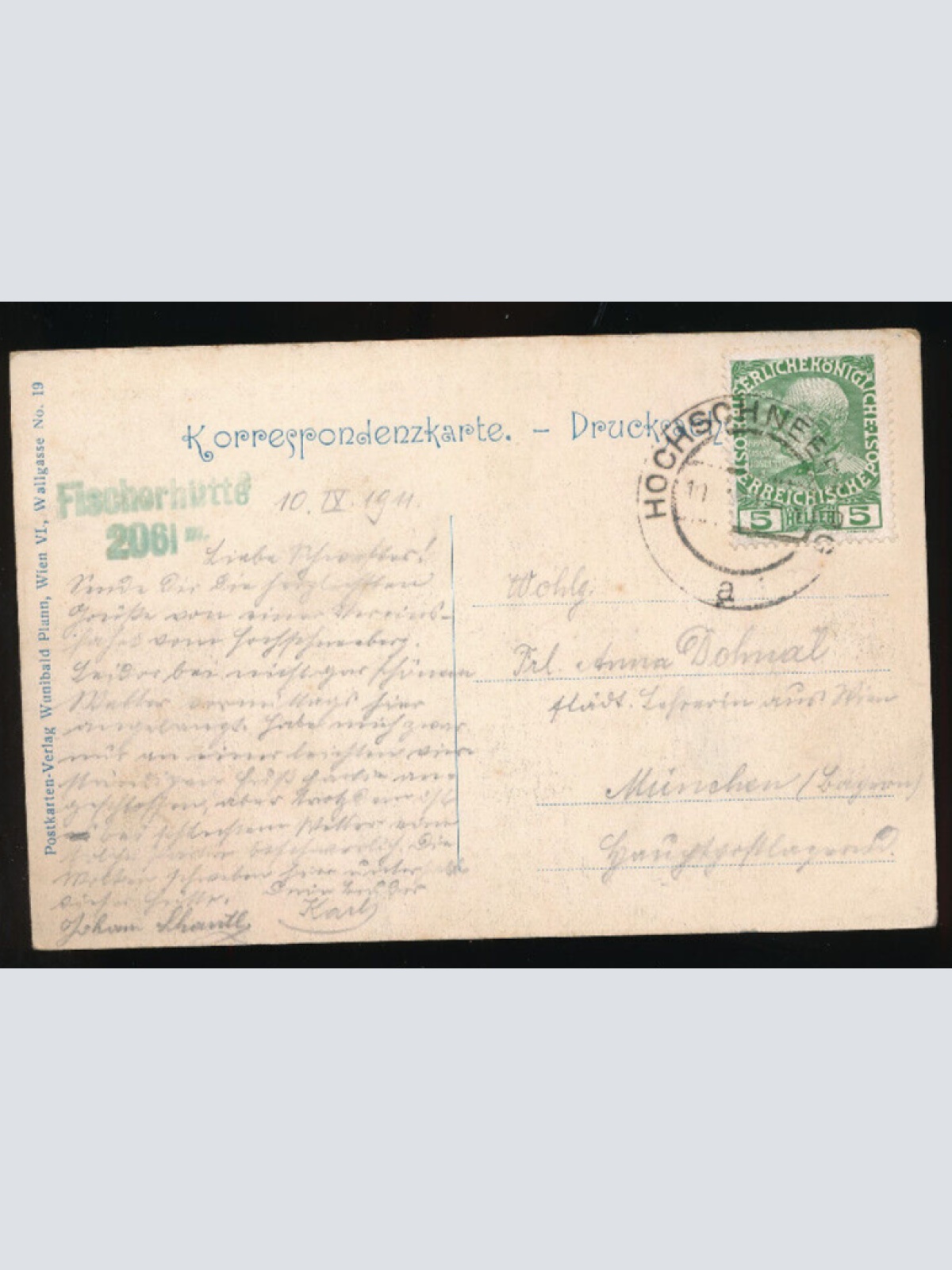 AK von der Fischerhütte am Schneeberg Niederösterreich (3506)