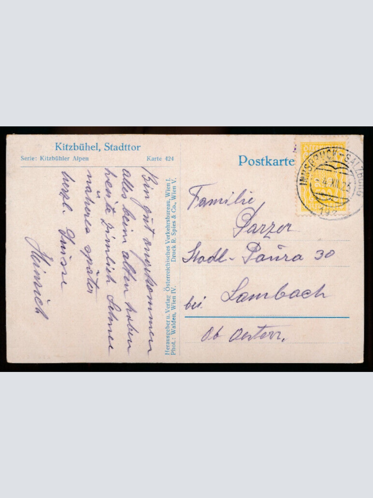AK aus Kitzbühel Stadttor Tirol (3509)
