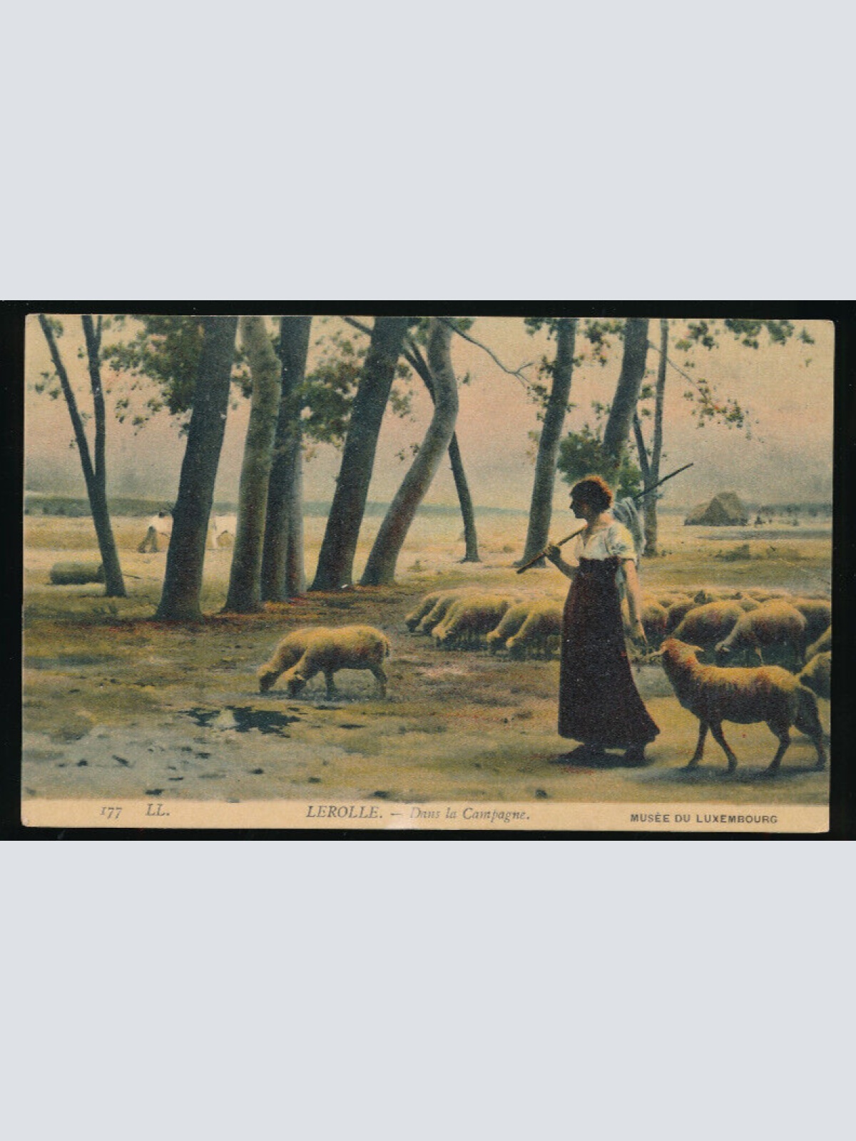 AK aus Lerolle Bauern mit Schafen Bauernleben (3438)