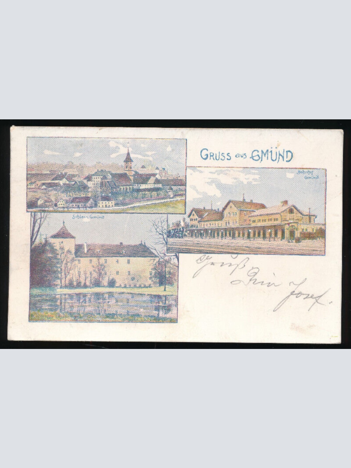 AK gruss aus Gmünd Niederösterreich (3277)