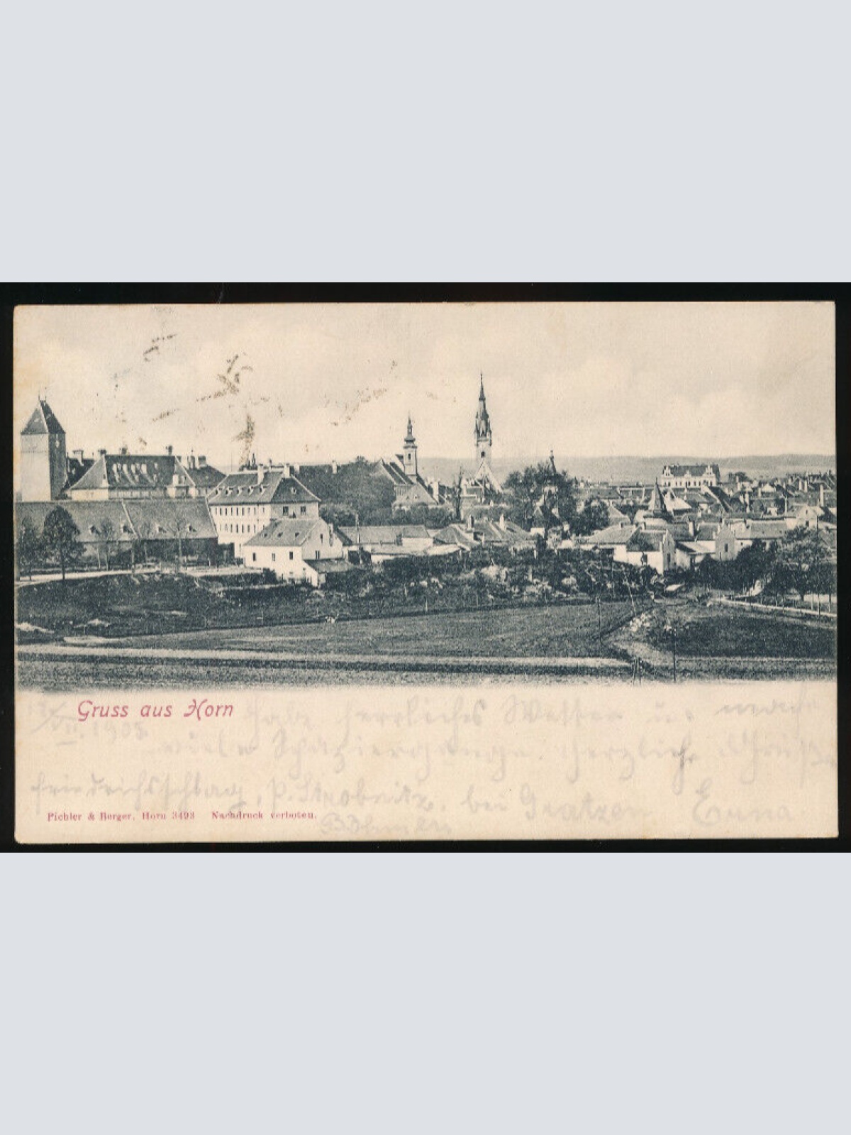 AK gruss aus Horn Niedrösterreich (3315)