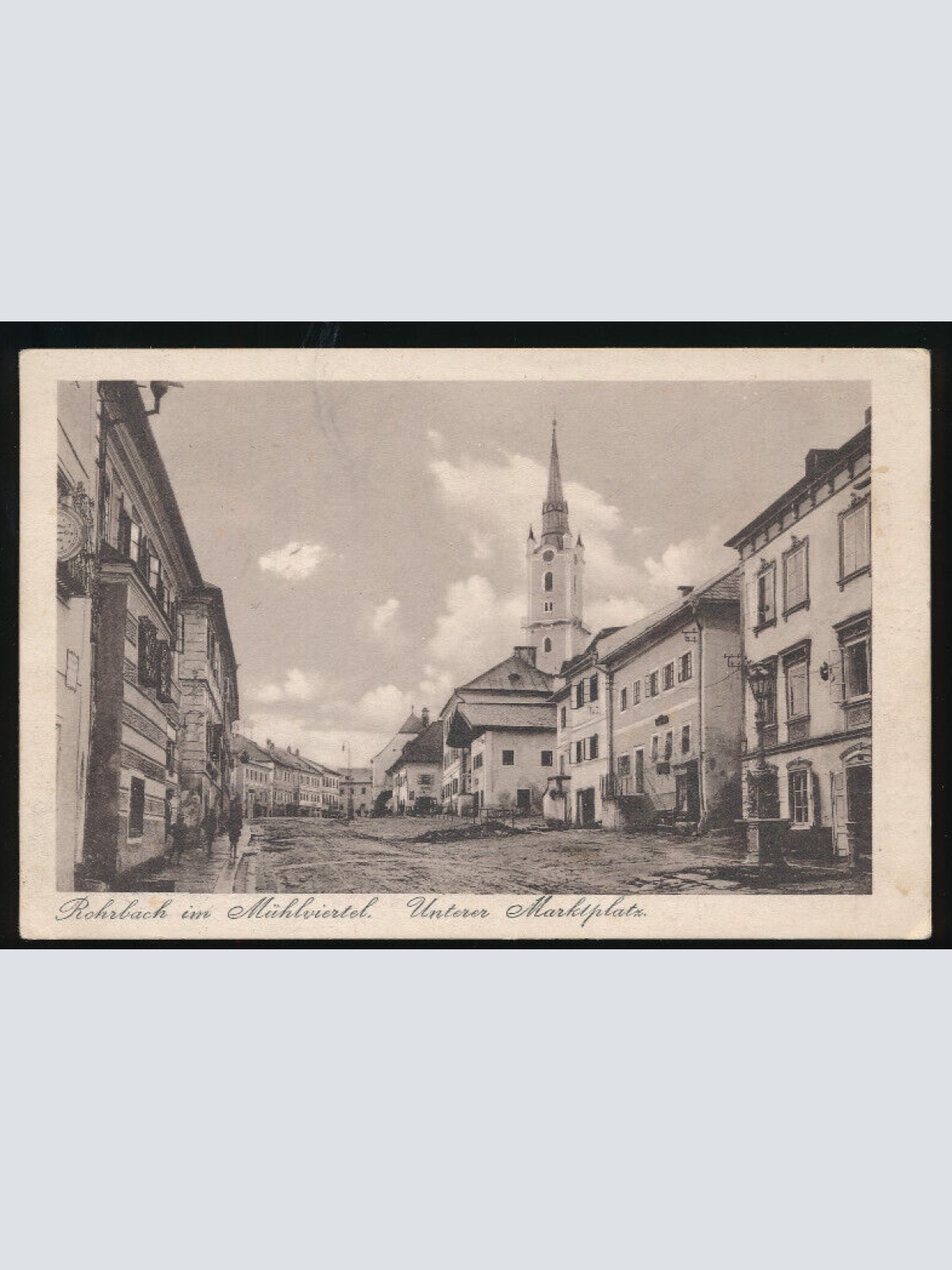 AK aus Rohrbach im Mühlviertel unterer Marktplatz Oberösterreich (3349)