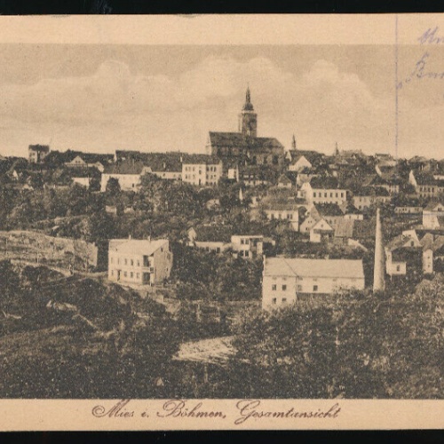 AK aus Mies in Böhmen Tschechoslowakei (3182)