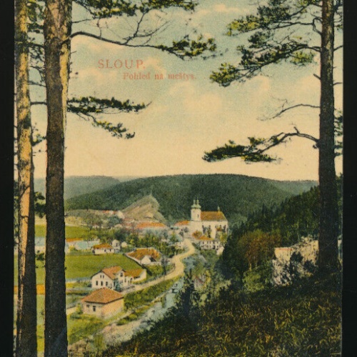 AK aus Sloup Pohled na mestys Tschechoslowakei (3126)