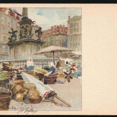 Künstler - AK aus Wien am Hof  (3642)