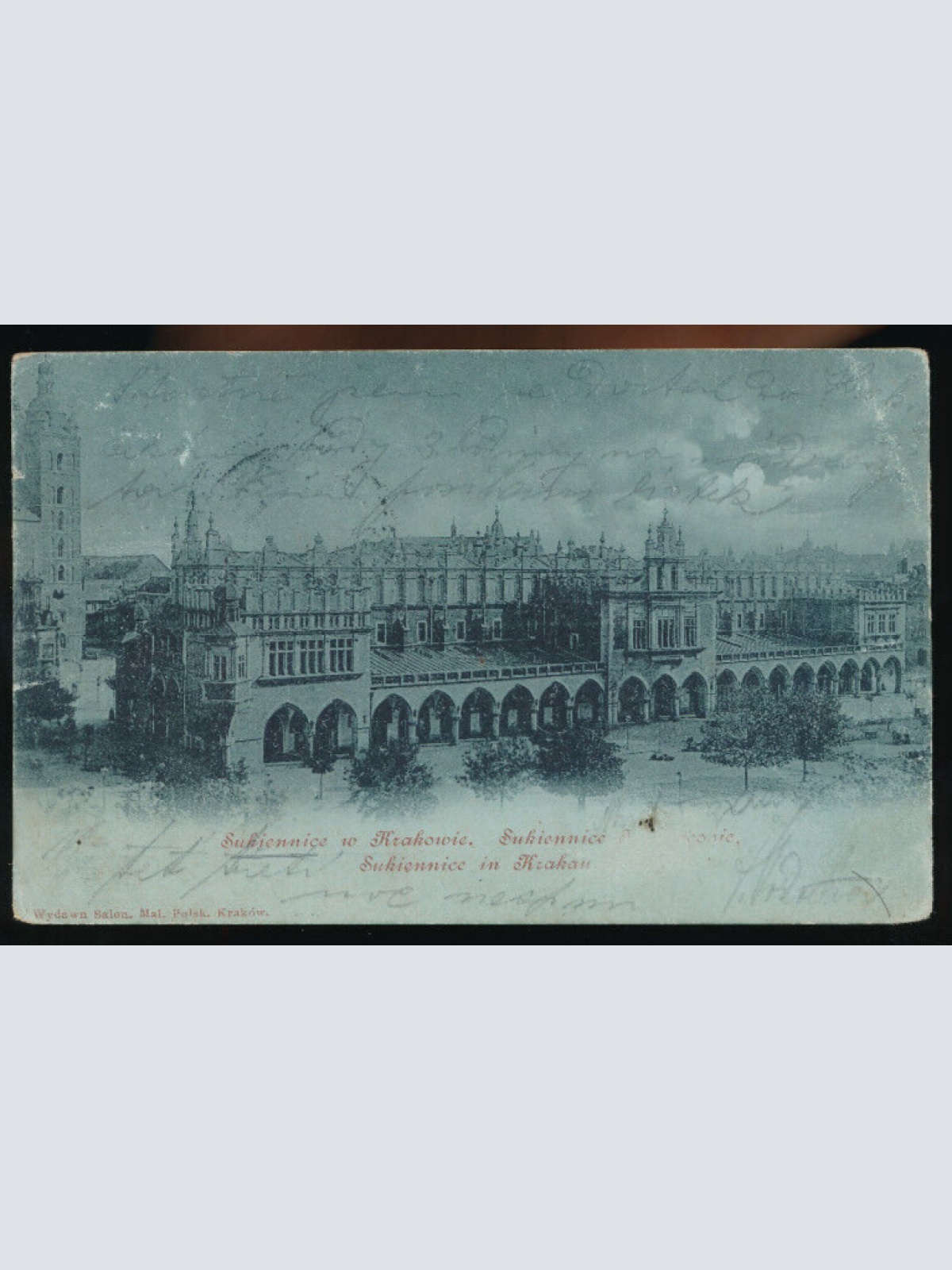 Mondschein - AK aus Sukiennice - Krakowie Polen (3166)