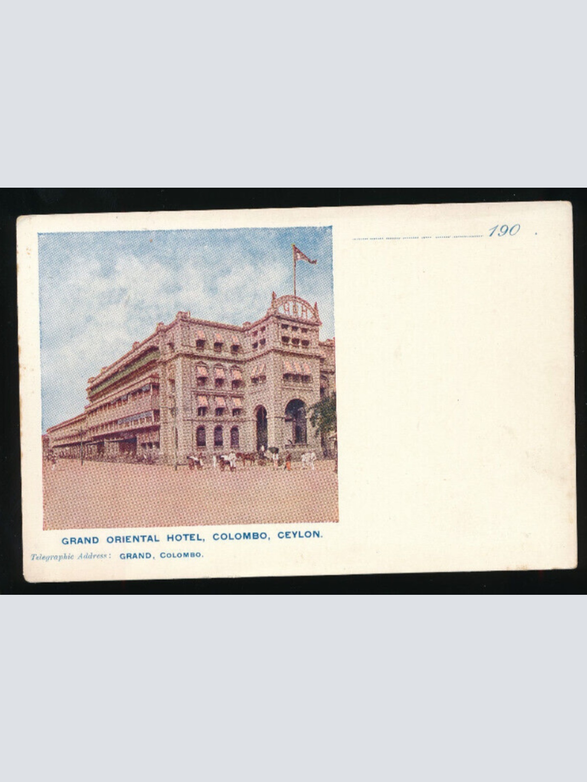 AK aus Colombo Ceylon - Srilanka mit Hotel Grad Oriental Hotel (2889)