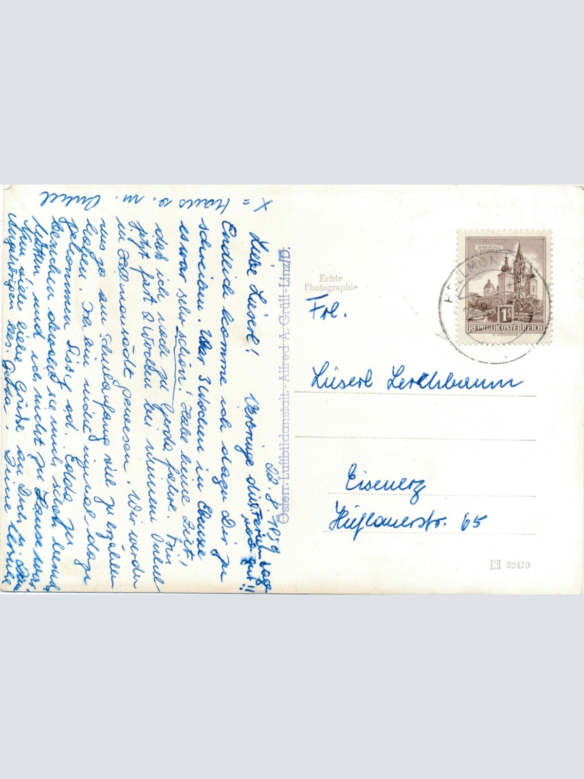 AK, Hellmonsödt, Luftbild Nr. 9, Oberösterreich (S304)