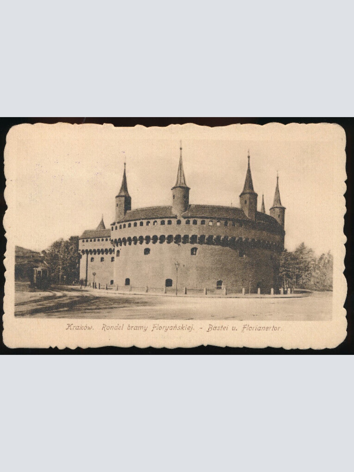 AK aus Krakow Rondel bramy Floryanskiej Polen (3099)