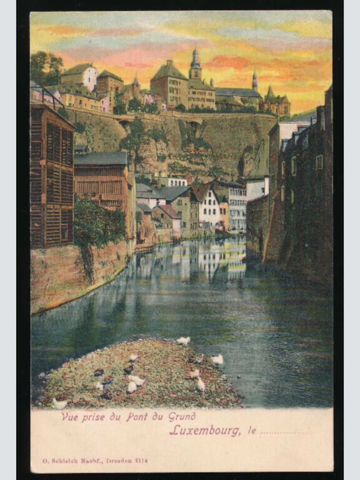 AK aus Luxemburg Vue prise du Pont du Grund (2890)