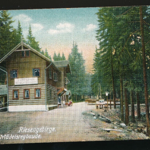 AK vom Riesengebirge Mädelstregbaude Schreiberhau Polen (3569)