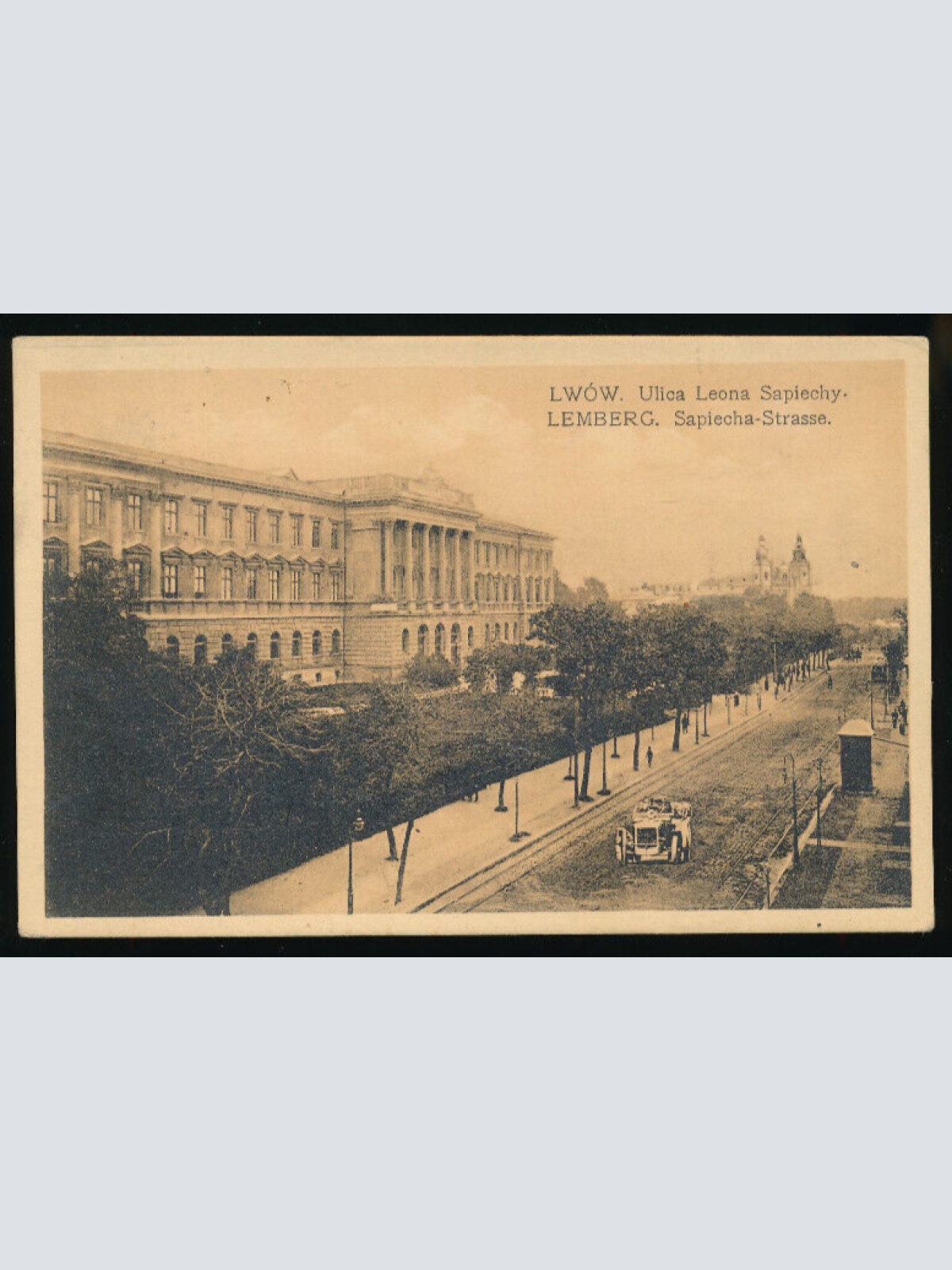 AK aus Lwow - Lemberg Sapiecha - Strasse Ukraine (3064)
