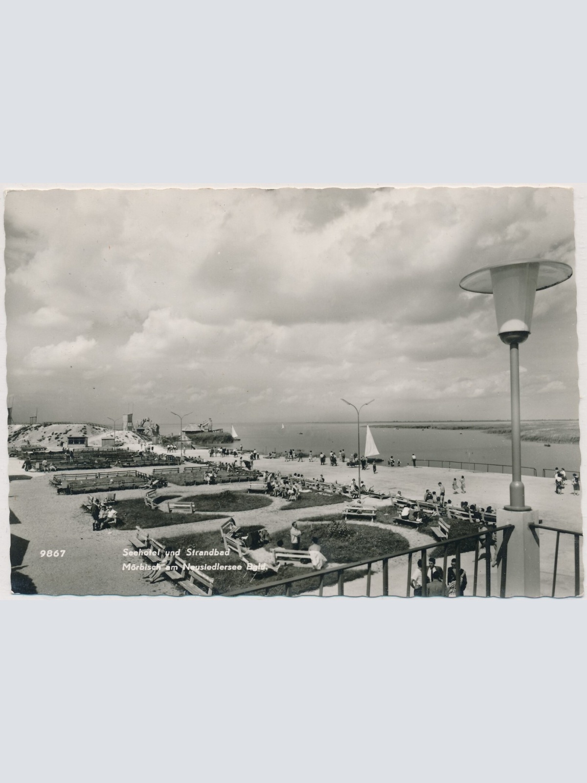 AK, Seehotel und Strandbad, Mörbisch am Neusiedlersee, Burgenland (S295)