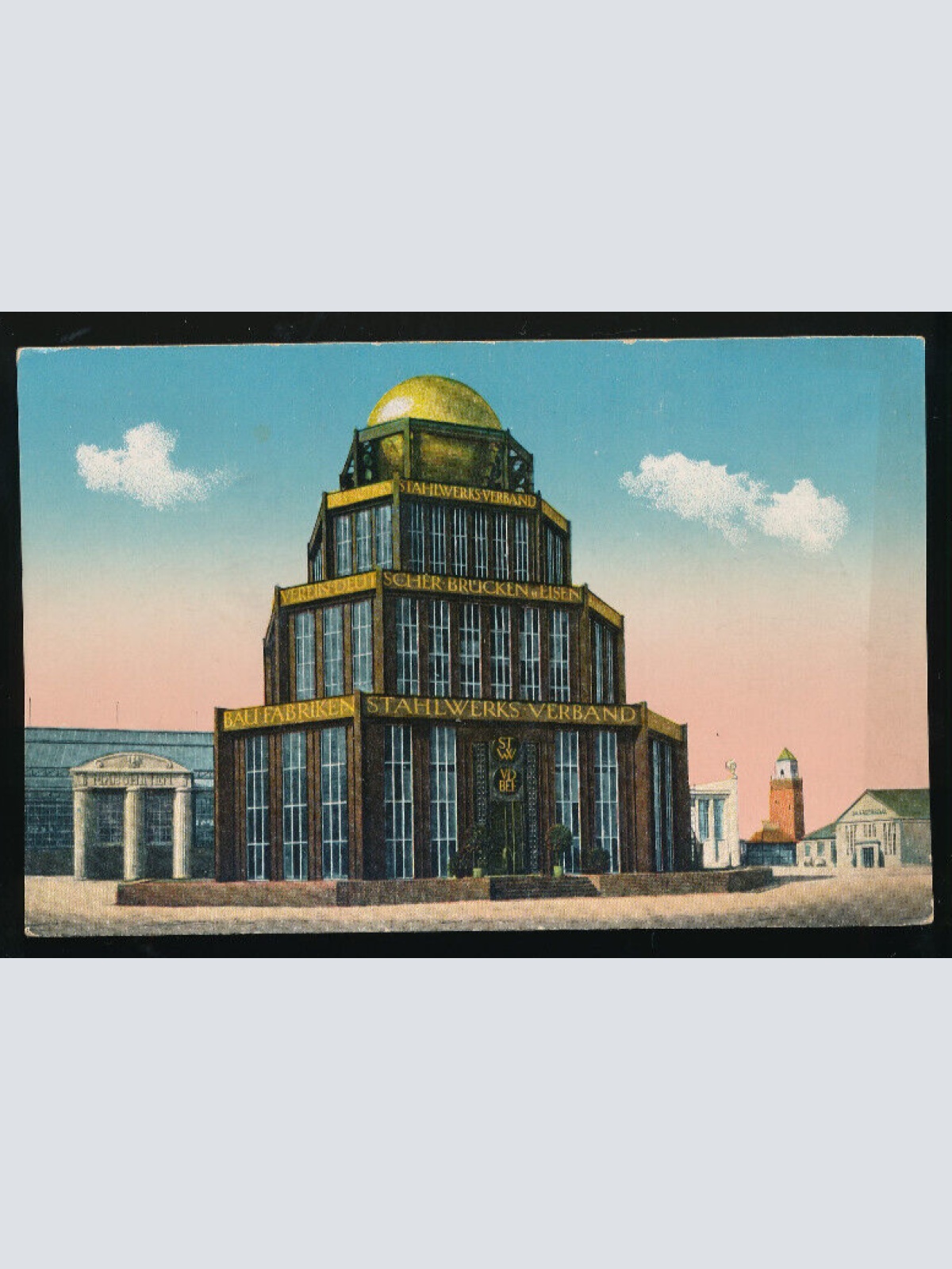 AK aus Leipzig Intern. Baufachausstellung mit Sonderausstellung Sachsen (3568)