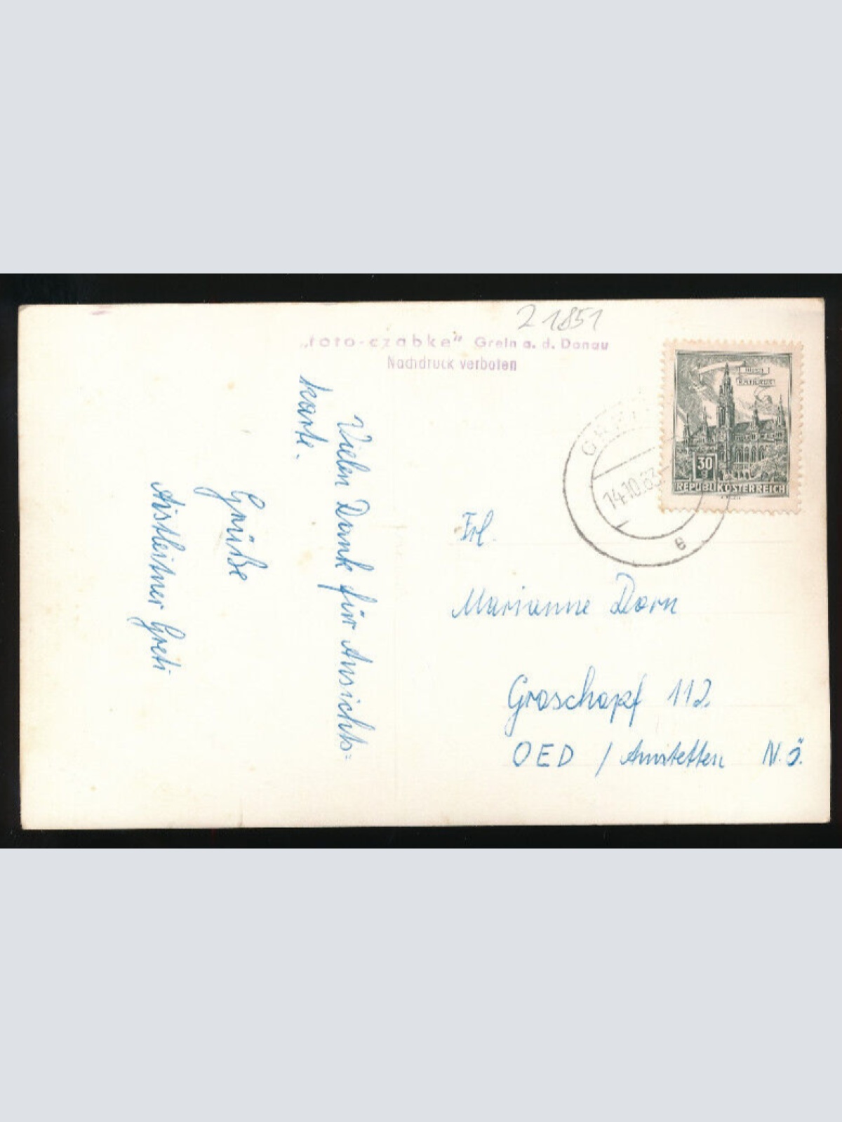 AK aus Dimbach bei Grein Oberösterreich (2907)