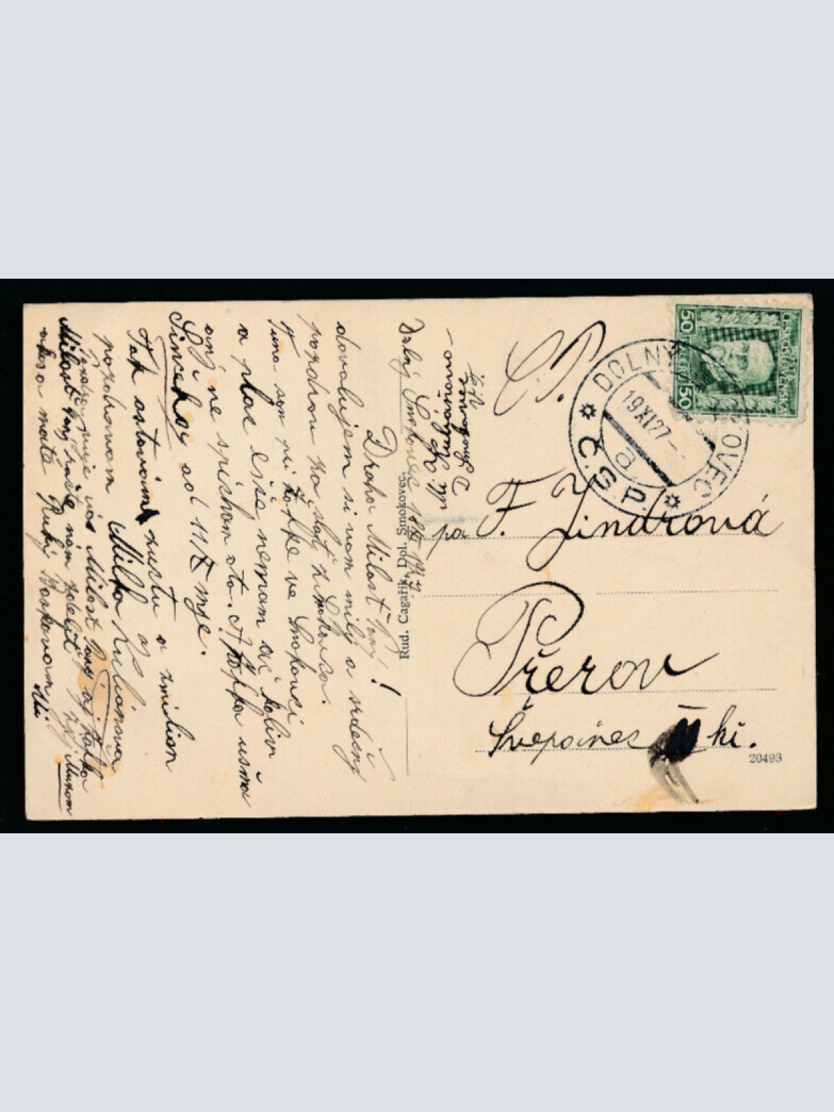 AK aus Dol. Smokovec Vila Sladkovic a reditelstvi Slowenien (3066)