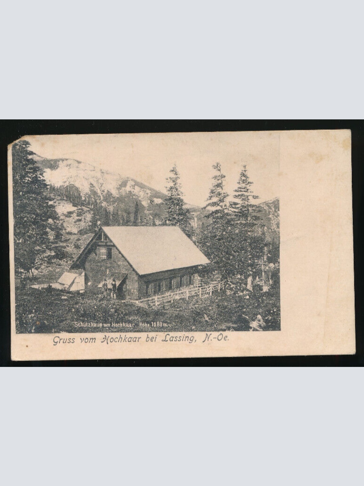 AK gruss vom Hochkaar bei Lassing Niederösterreich (3598)