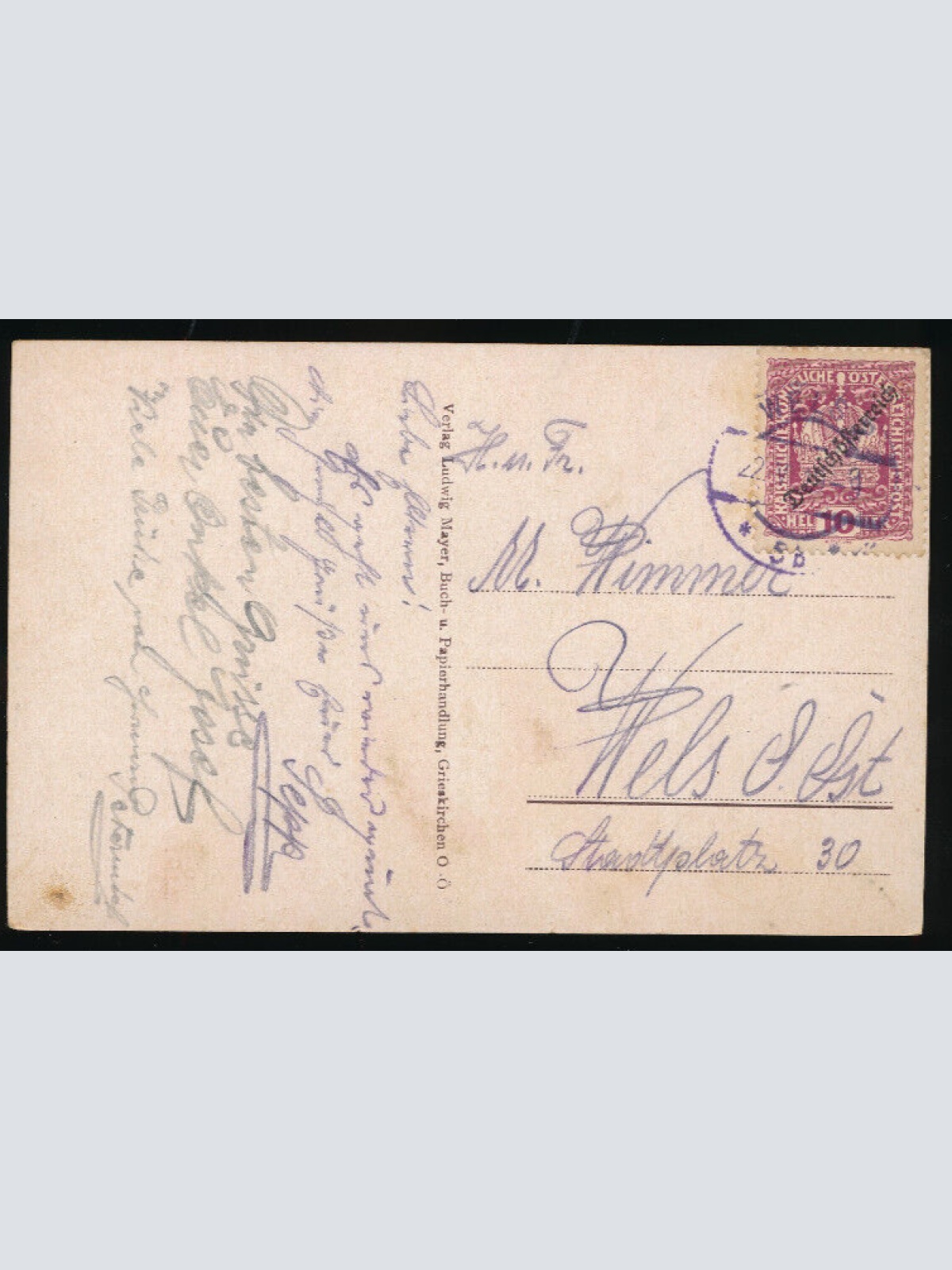 AK aus Grieskirchen Kirchenplatz Oberösterreich (3458)