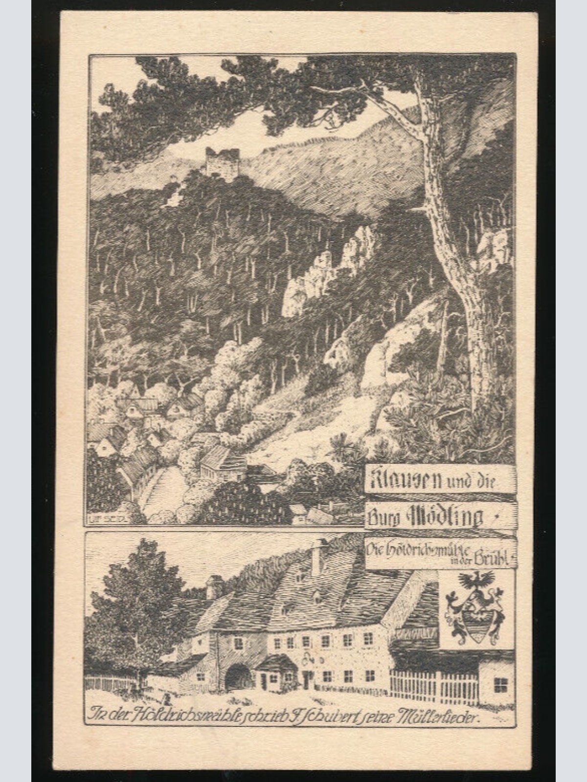 AK aus Klausen mit Burg Mödling Niederösterreich (3471)