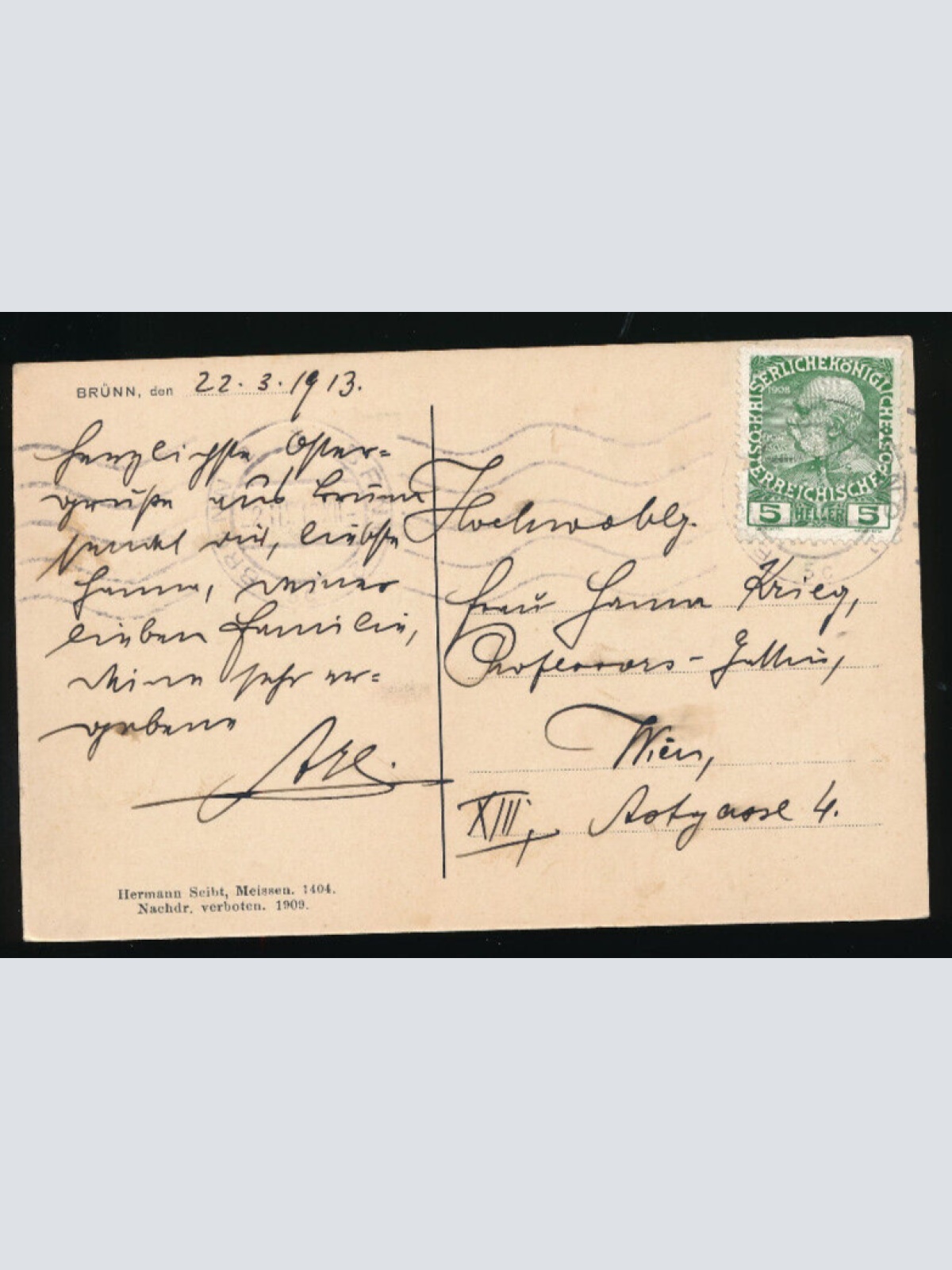 AK aus Brünn Elisabethplatz Tschechoslowakei (3474)