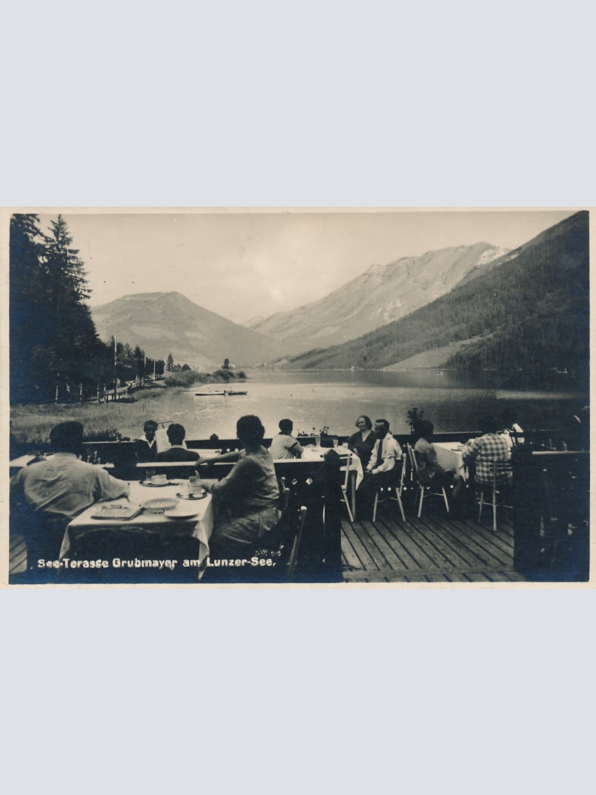 AK, See-Terasse Grubmayer am Lunzer See, Niederösterreich, Österreich (S249)