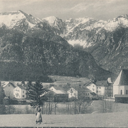 AK, Grossgmain mit Lattengebirge, Salzburg, Österreich (S227)