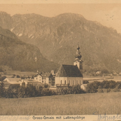 AK, Grossgmain mit Lattengebirge, Salzburg, Österreich (S229)