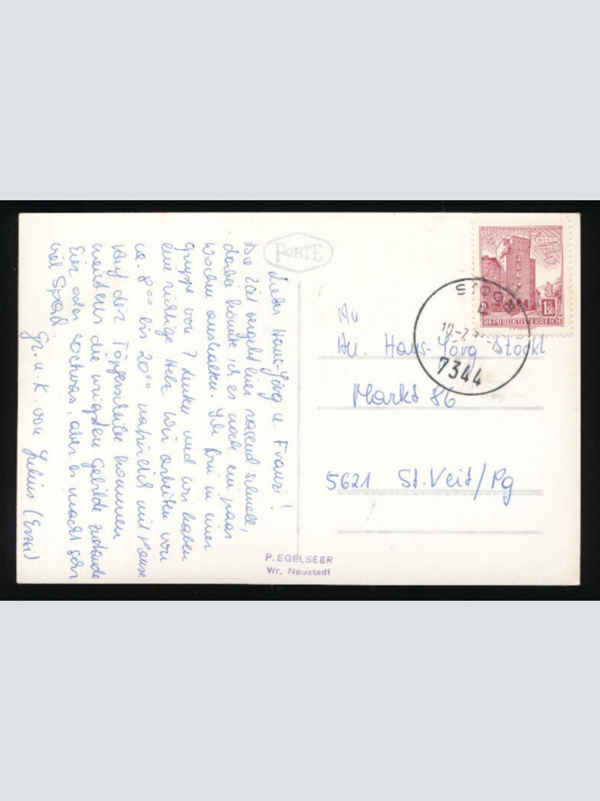 AK aus Stoob Landesfachschule für Keramik Burgeland (3833)