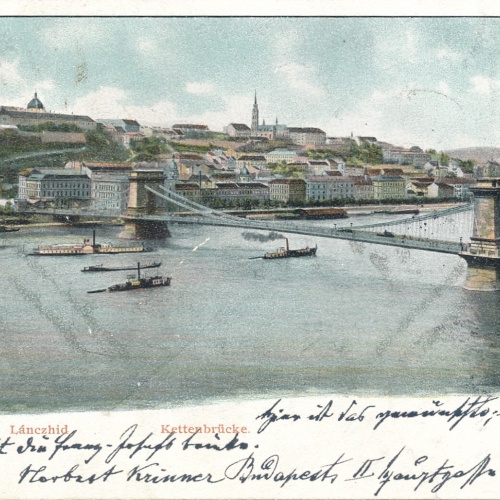 AK, Budapest, Kettenbrücke, Ungarn (S283)