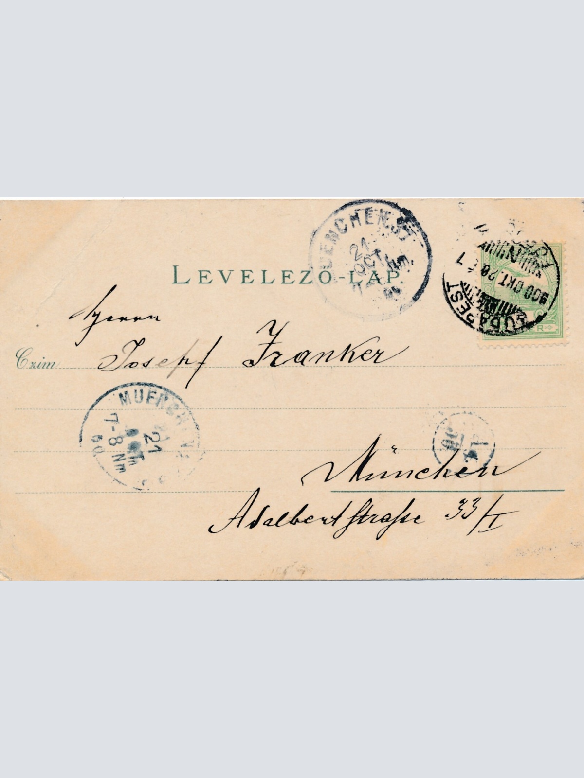 AK, Budapest, Oper u. Andrassystrasse, Ungarn (S284)