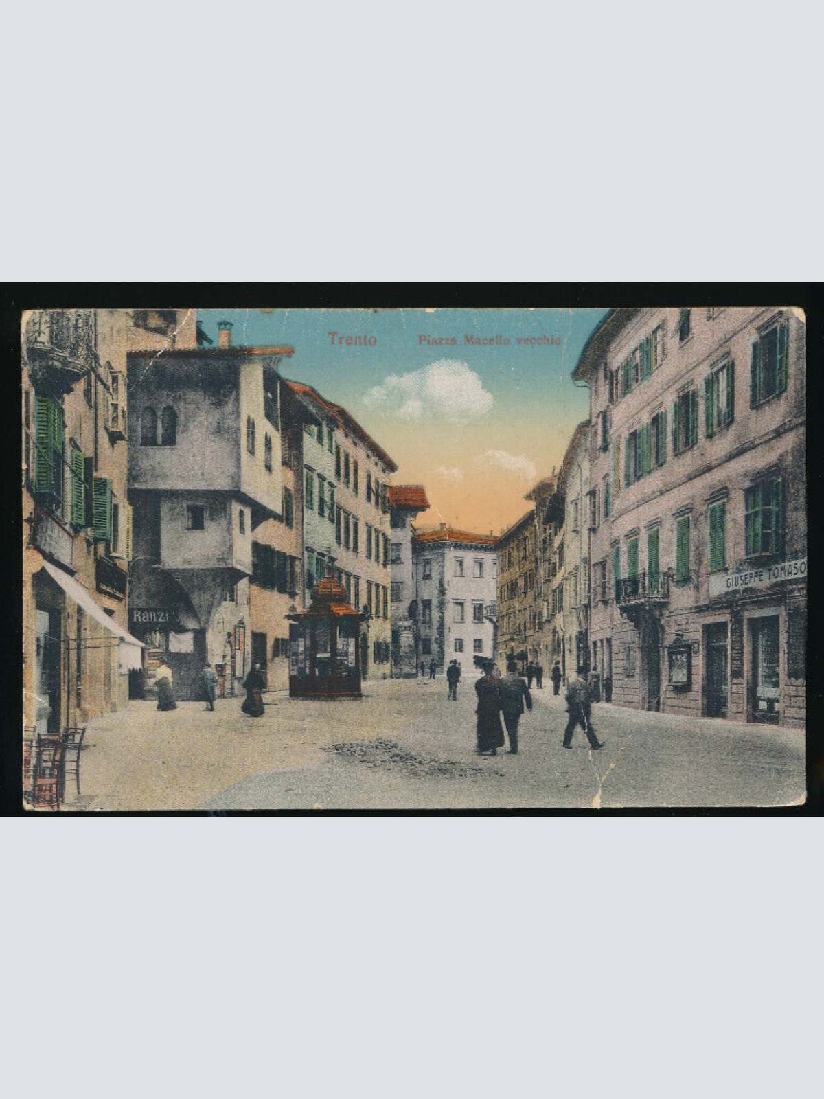 AK aus Trento - Trient Piazza Macello vecchio Italien (3853)