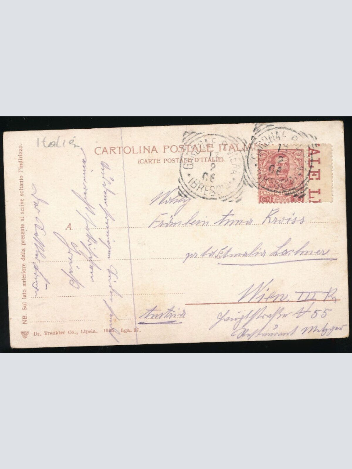 AK aus Gardone Grad Hotel Italien (3444)