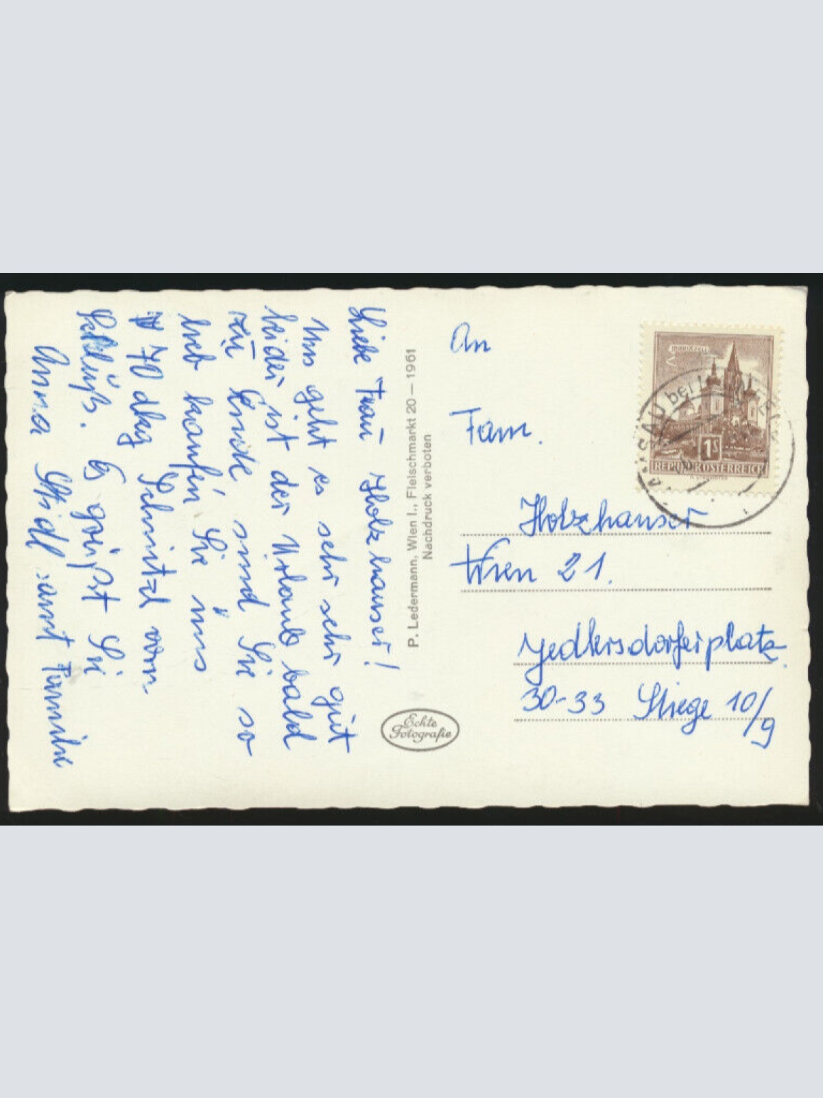 AK aus Ramsau bei Hainfeld Urlaubsheim Annental Niederösterreich (3808)